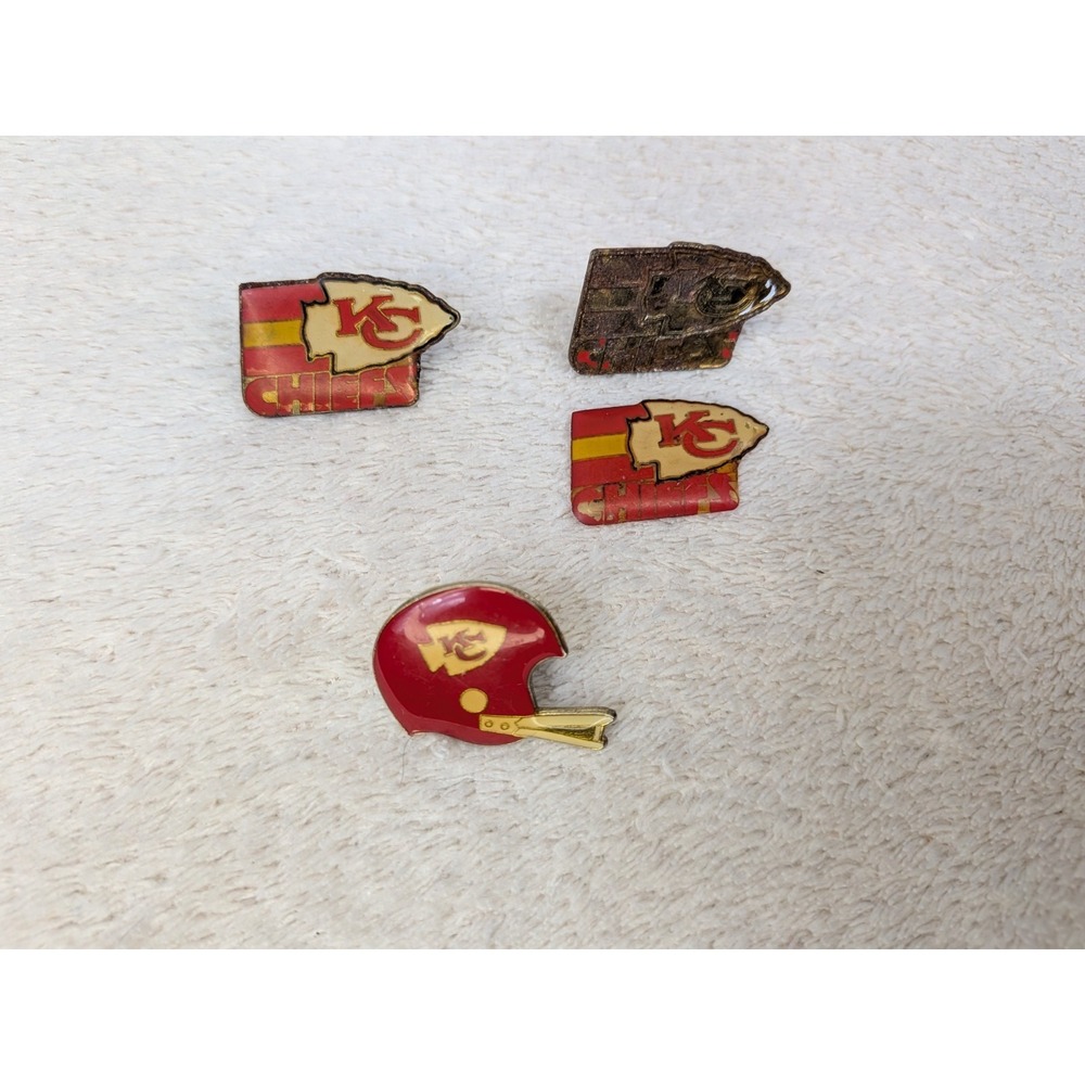 Vintage Kansas City Chiefs Pin Lot Helmet Arrowhead‎ Logo NFL Football Rare